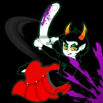  2026 blood body_modification bubblegumchickadee chainsaw fullres kanaya_maryam midair rainbow_drinker solo starter_outfit weapon 