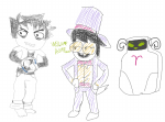  2026 anonymous_artist aradia_megido aradiabot barefoot bondage casual crossover dogtail dogtier fashion formal fullres hat jade_harley karkat_vantas midair nsfw_source punstuck sketch superjail! text 