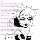  2024 alternate_hair body_modification conceptofjoy dave_strider fullres grayscale head_out_of_frame highlight_color jaggy_lines rose_lalonde siblings:daverose text 