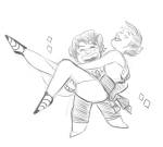  2015 bloody_maryam blush carrying crossover diamond fashion fullres gash_sash grayscale kanaya_maryam karkat_vantas palerom shipping size_difference sketch steven_universe yerlosing 