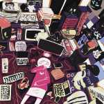  2026 2844532 book casual cocktail_glass computer fullres headphones heart high_angle instrument jaggy_lines jane_crocker lying phone roxy_lalonde solo text 