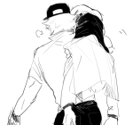  2026 back_angle bro c4rmy_hs carrying dave_strider fashion fullres grayscale monochrome starter_outfit 