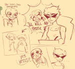  ... 2024 body_modification caliborn calliope dirk_strider freckles fullres highlight_color illustrating jane_crocker melerbytes monochrome roxy_lalonde sketch starter_outfit text transtuck 