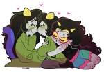  2013 blush clothingswap dancestors feferi_peixes freckles fullres heart hug incest leijons meulin_leijon multishipping nepeta_leijon no_hat octopussy olive_tea redrom shipping starter_outfit sunken_ship zamii070 