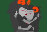  aradia_megido image_manipulation kiss make_out_with_yourself_to_be metalchairz multiple_personas selfcest shipping solo time_shenanigans 