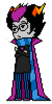  2013 arms_crossed empiricist's_wand eridan_ampora fullres pixel solo stareatnight starter_outfit transparent 