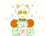 2026 calliyx carrying davepetasprite^2 fullres lusus pounce_de_leon sprite stars starter_outfit