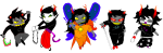  2025 chainsaw chubstuck deuce_clubs dragon_cane fluorite_octet fullres gamzee_makara godtier homes_smell_ya_later jaggy_lines kanaya_maryam karkat_vantas light_aspect rainbow_drinker ruldem smiling_karkat starter_outfit terezi_pyrope thief vriska_serket 
