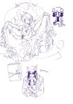 2025 aradia_megido art_dump cat_hat dead_aradia diamond equius_zahhak fridge fullres ghosts hat language:korean meowrails monochrome nepeta_leijon palerom reverse_hug shipping sketch starter_outfit text tiniming66
