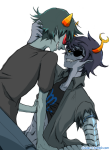  2013 artificial_limb cluster-n eyepatch fullres rule63 scourge_sisters shipping sitting starter_outfit terezi_pyrope vriska_serket 