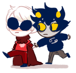  dave_strider godtier holding_hands karkat_vantas knight private_source red_knight_district redrom shipping yt 