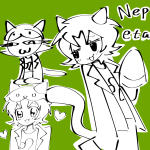 2026 blush cat_hat fullres grayscale heart monochrome nepeta_leijon no_hat slumber07 solo starter_outfit text 