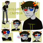 multiple_personas no_glasses sarcasmprodigy sollux_captor solo text 