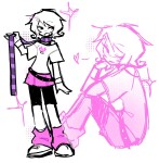  2026 fullres heart roxy's_striped_scarf roxy_lalonde sitting solo stars starter_outfit wonk zuki.awu 