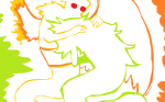  2024 blood davesprite fullres hamsterdads hug injured_davesprite jadesprite jaggy_lines sprite 