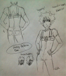 2012 back_angle dancestors fashion fullres_export_attempted grayscale kankri_vantas meenah_peixes miyotora monochrome pantskri pencil porrim_maryam sketch text zodiac_symbol