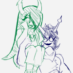  2024 broad_shoulders bronya_ursama carrying fullres goticamarey hiveswap nihkee_moolah palerom shipping sitting sketch starter_outfit theme_coloring 