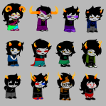 2012 alternians aradia_megido au bloodswap equius_zahhak eridan_ampora feferi_peixes fullres gamzee_makara jaggy_lines kanaya_maryam karkat_vantas nepeta_leijon seeing_terezi sleuthinglicorice sollux_captor sprite_mode tavros_nitram terezi_pyrope vriska_serket