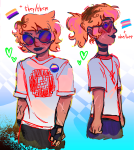 2024 dave_strider heart insufferable-homestuck lgbt_pride multiple_personas rule63 starter_outfit transtuck