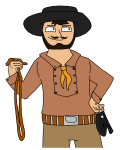  2026 20sstuck facial_hair fullres hat humanized jaggy_lines native_source noose scoundrellyfeline solo tavros_nitram transparent whip 