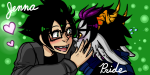  2011 blush eridan_ampora fullres heart hopeshipping jake_english pride redrom shipping starter_outfit text 