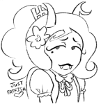 2026 flowers fullres grayscale headshot hiveswap justfatfish lineart monochrome solo starter_outfit unnamed_virpio_troll