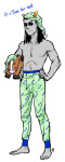  2011 barefoot broken_source equius_zahhak fullres hat horses maariamph no_shirt pajamas plushie solo sweat text 