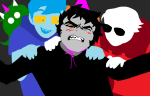  2025 blush breath_aspect daily dave_strider dogtier fullres godtier hamsterdads hat headshot heir highlight_color jade_harley jaggy_lines john_egbert karkat_vantas knight silhouette time_aspect 