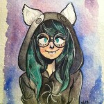  2012 animal_ears dogtier erin-ann fullres godtier headshot jade_harley solo space_aspect stars watercolor witch 