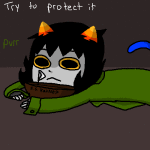 2012 animated babinani fullres jaggy_lines katnep lying nepeta_leijon no_hat on_stomach profile redrom shipping ships solo starter_outfit text