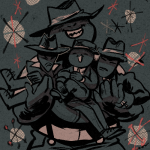  2023 arms_crossed carrying cd cd_with_a_mouth clubs_deuce dd diamonds_droog fedora fullres grayscale hb hearts_boxcars jack_noir midnight_crew monochrome spades_slick stars starter_outfit tricotee 