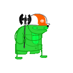 2016 animated axe biscuits felt flash_asset fullres jaggy_lines poinko solo sprite_mode transparent weapon