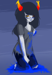  2011 amputation bardofrage blood fullres gore jaggy_lines kneeling solo starter_outfit vriska_serket 