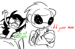 babies carrying dave_strider fanoffspring highlight_color jade_harley maci redrom shipping sketch spacetime 