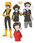  ... 2026 ? arms_crossed art_dump captors carrying casual dancestors dream_ghost fashion fullres kankri_vantas karkat_vantas lightning mituna_captor no_hat r_ch07 size_difference sollux_captor starter_outfit sweat vantases word_balloon 