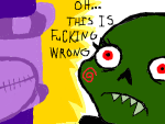 2012 apricots-from-nara bard caliborn codtier fullres gamzee_makara godtier head_out_of_frame headshot jaggy_lines rage_aspect text transparent
