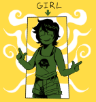 2025 aspect_powers aspect_symbol casual crying fashion finger_guns fullres hope_aspect jake_english ponypaltrail rule63 solo text theme_coloring