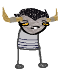  2017 fashion fullres homosuck homosuckofficial jaggy_lines pastiche solo sprite_mode tavros_nitram transparent 