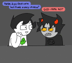  2025 animated au blood_aspect breath_aspect candy_timeline communism crabcakesdaily daily dream_ghost dreamself eyepatch fashion food formal freckles fullres godtier heir homestuck:_beyond_canon humanized john_egbert june_egbert karkat_vantas knight multiple_personas promstuck punished_outfit rule63 scars shipping sitting smiling_karkat speciesswap starter_outfit suit text trickster_mode trollified word_balloon 