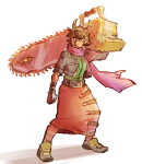  chainsaw crossover final_fantasy kanaya_maryam paperseverywhere request solo weapon 