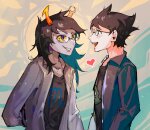  2023 blush con_heir darkredrice fullres heart john's_vriska_outfit john_egbert nsfw_source redrom shipping starter_outfit vriska_serket 