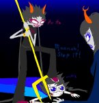  2026 aranea_serket bad_quality blood breath_aspect crying dancestors dream_ghost fullres godtier gold_pointy_jam heir john_egbert johnegbertlover413 lying meenah_peixes on_stomach strife text 