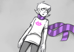 2015 dream_ghost flash_asset fullres ikimaru lying roxy&#039;s_striped_scarf roxy_lalonde solo starter_outfit