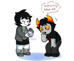  2017 blush byers dagmars emoticon fullres hiveswap joey_claire starter_outfit text word_balloon xefros_tritoh 
