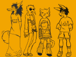  2023 animalstuck anthro beta_kids casual coolcritter83 dave_strider fashion fullres heart jade_harley jet_set_radio john_egbert keith_haring lineart meme monochrome nintendo profile rose_lalonde the_legend_of_zelda wojak 