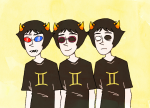  blind_sollux glasses_added half_ghost multiple_personas sollux_captor solo thiefoflife 