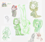  action_claws ancestors art_dump crossover figsnstripes leijons nepeta_leijon no_hat sketch the_disciple upside_down where_the_wild_things_are 