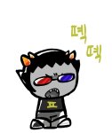  2026 chibi fullres language:korean ploquo sollux_captor solo starter_outfit text 