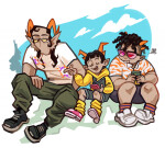  2021 body_modification chubstuck clouds fantroll fire fullres phone psionics sitting size_difference smoking stupid.dog trees 