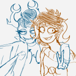 2024 arm_around_shoulder chixie_roixmr elwurd fullres goticamarey hiveswap infinite_ticket_glitch palerom selfie shipping sketch starter_outfit theme_coloring 
